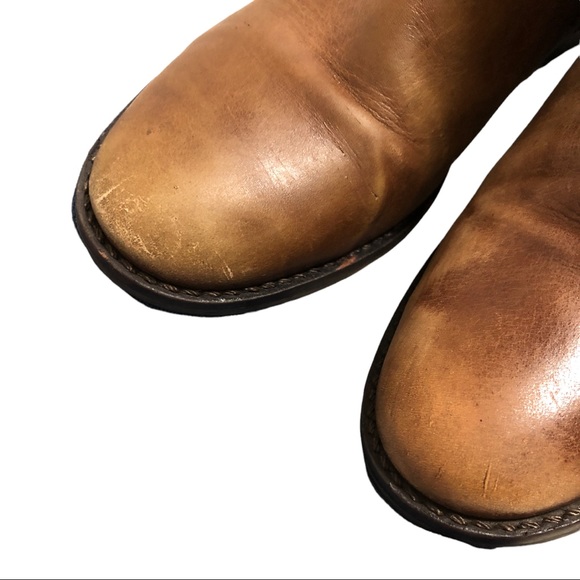 Gorgeous Distressed Brown Knee High Riding Boots - Picture 5 of 13